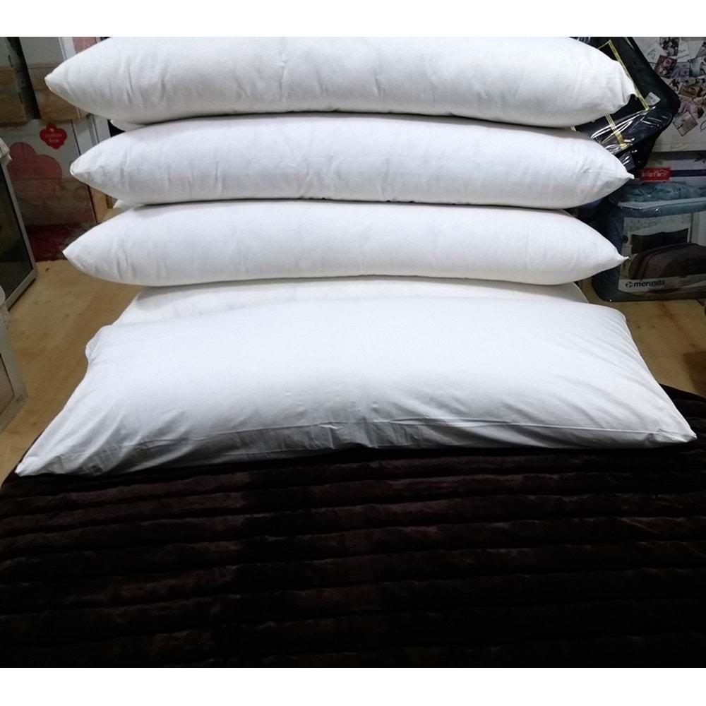Karı Koca Yastığı 50x130+Yastık Kılıfı, Doğal Pamuk, Uzun Yastık (50x130)