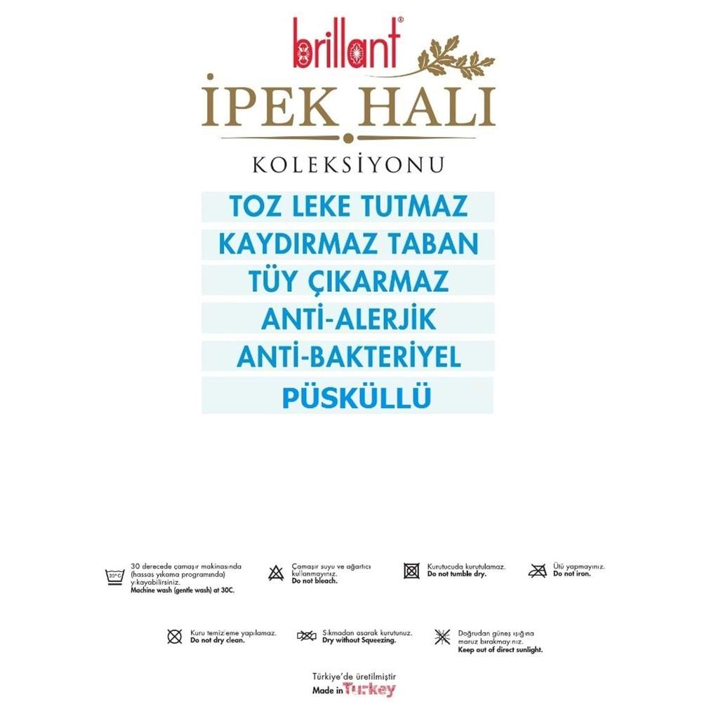 Brillant İpek Latex Kaymaz Taban Halı-PARRY HJ11771.801-(190x300)