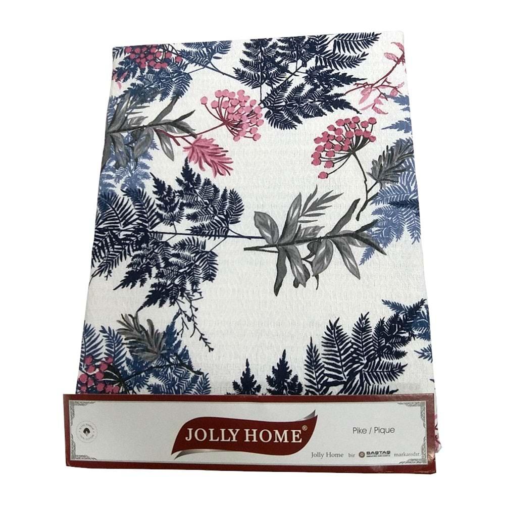 Jolly Home %100 Pamuk Doğal Çift Kişilik Pike 200x230 (Tek Pike)-Yaprak