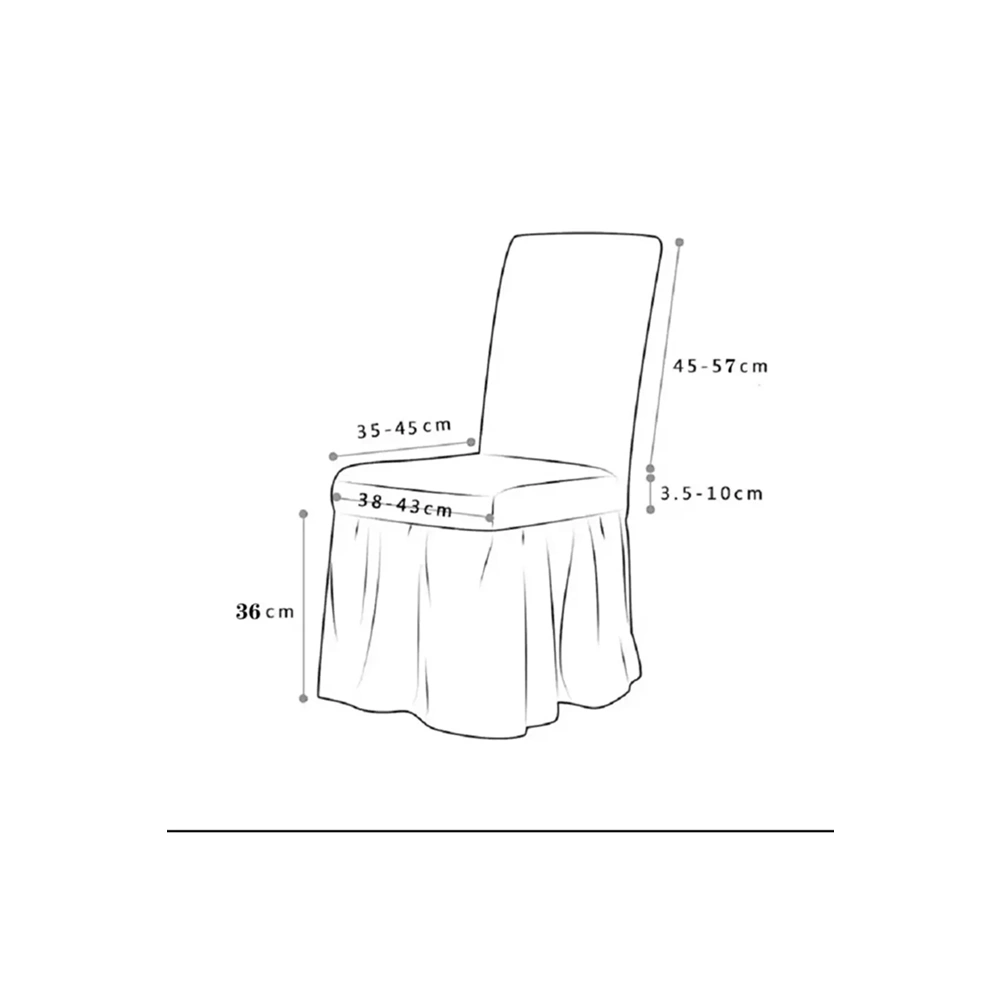 altın kelebek( evory) bürümcük etekli sandalye kılıfı 2 li pk mor