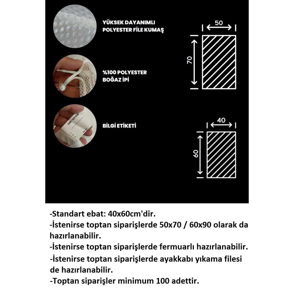 50li Standart Çamaşır Yıkama Filesi (40x60)