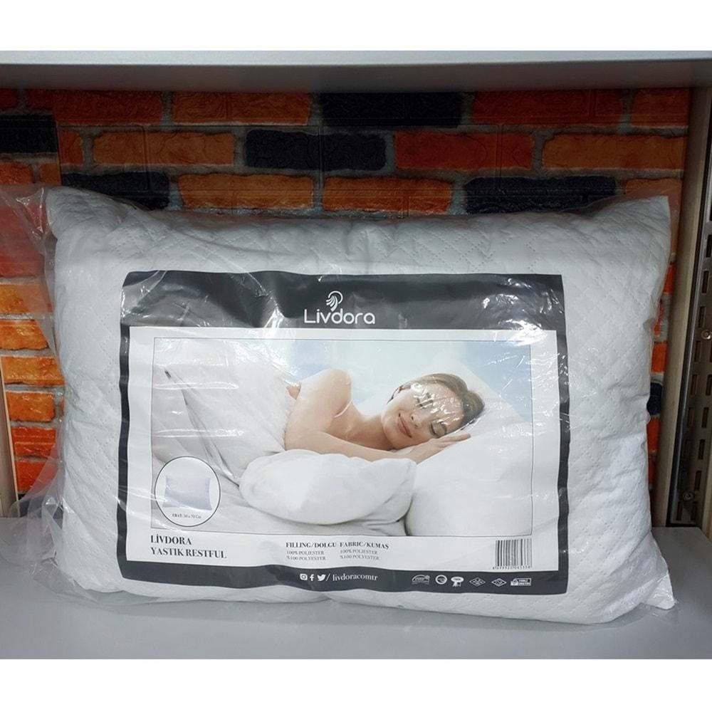 Livdora 3lü Set Restful Kapitoneli Yastık 1000gr (50x70)