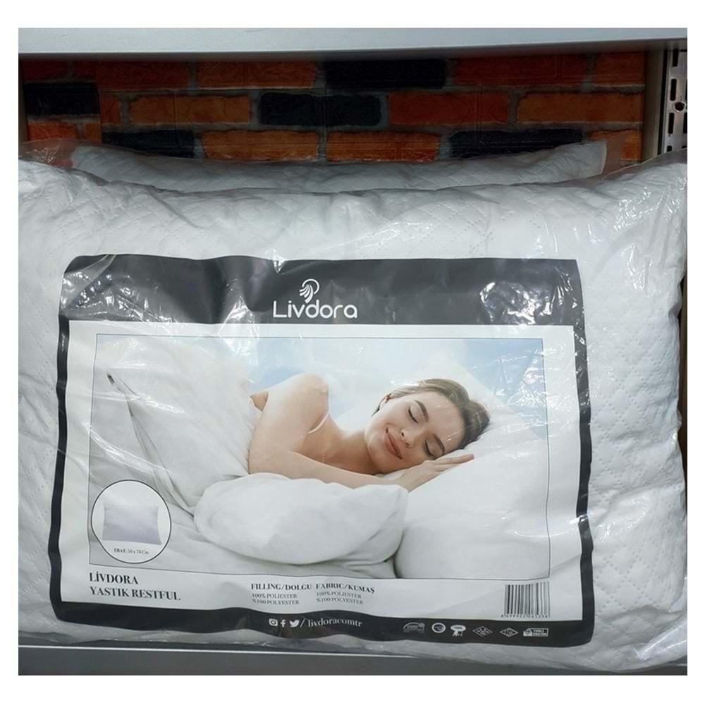 Livdora 20li Set TOPTAN Restful Kapitoneli Yastık 1000gr (50x70)