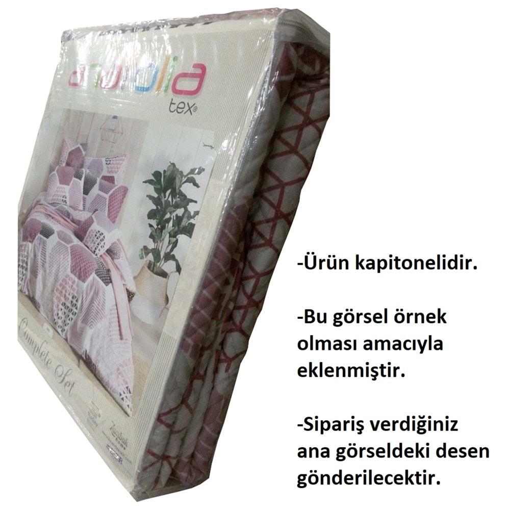 Anatolia 4 Mevsim Kapitoneli Tek Kişilik Nevresim-Pike Complete Set-2307-02 Yeşil