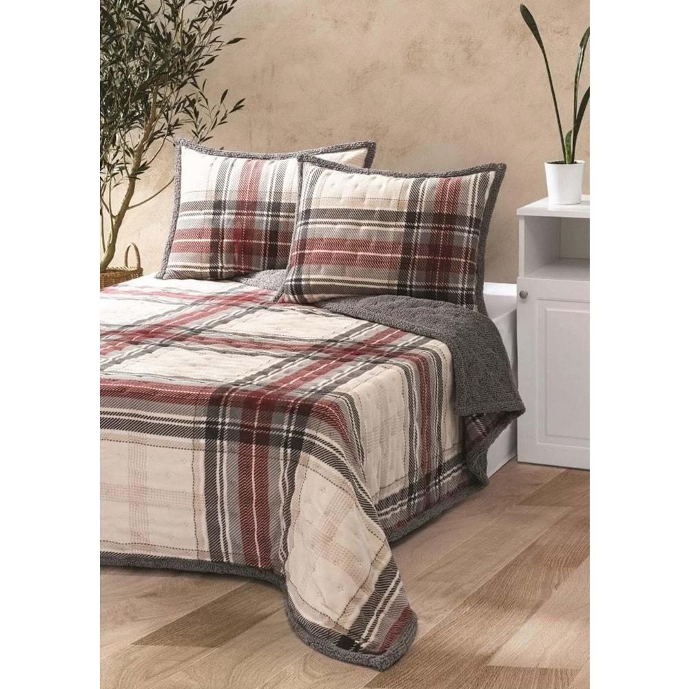 Merinos Comforter Set, Tek Kişilik Yorgan Seti (160x240)-Dureau Gri