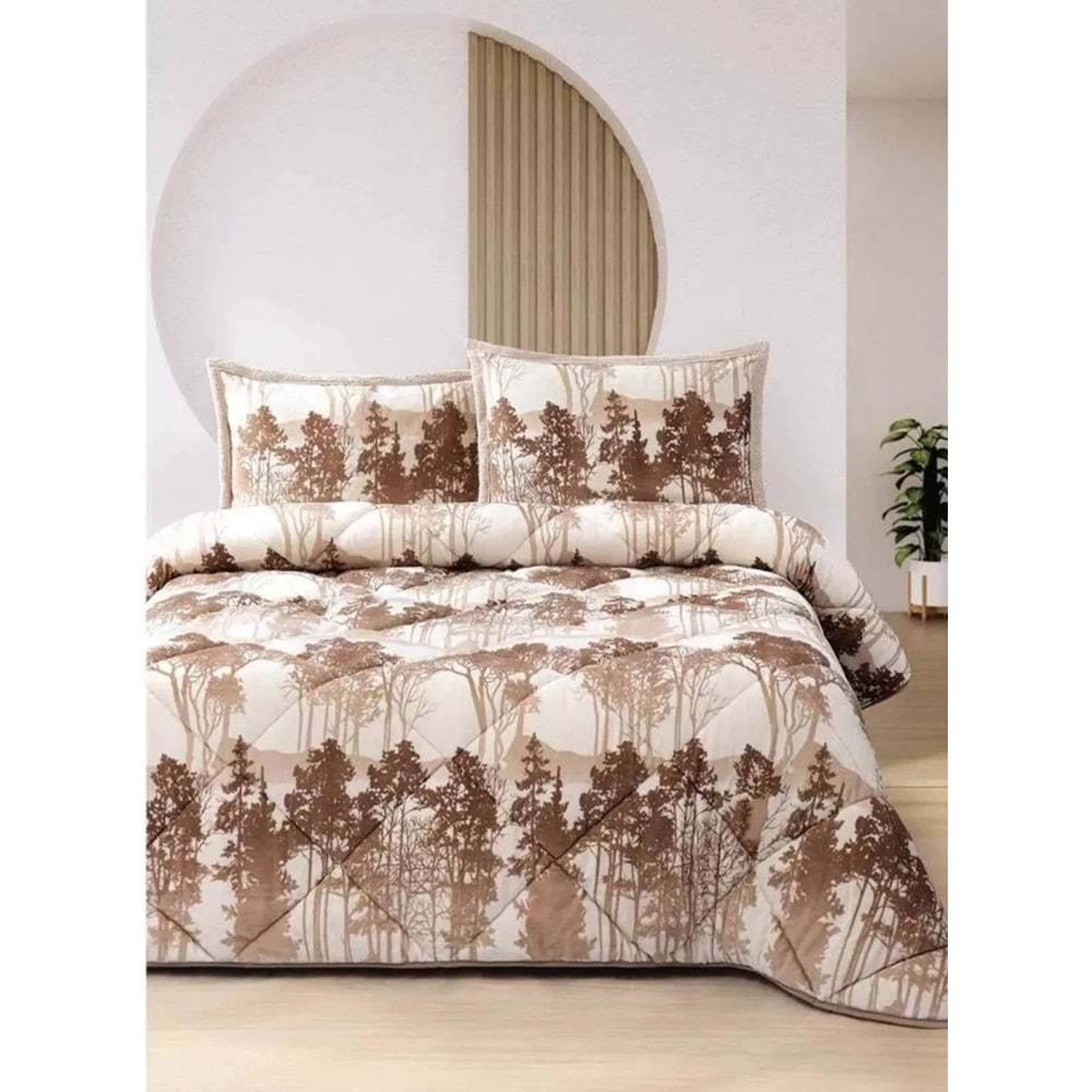 Merinos Comforter Set, Tek Kişilik Yorgan Seti (160x240)-Hera Bej