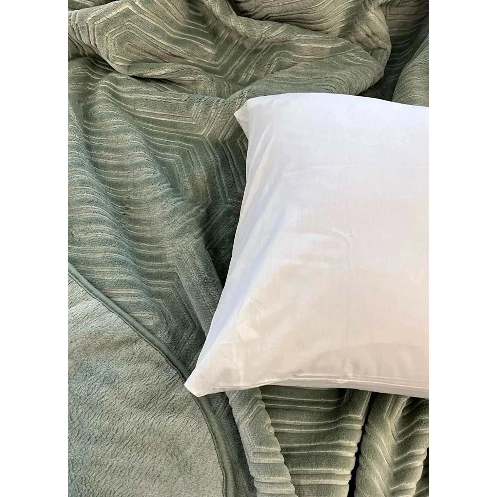 Özdilek Prestige Kalın Embos Tek Kişilik Battaniye (155x220)-K.Yeşil
