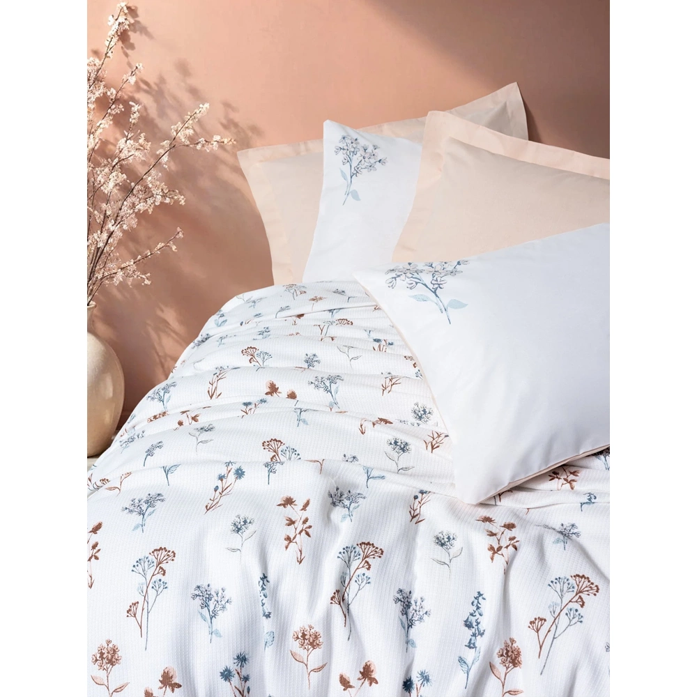 Cotton Box Estiva Tek Kişilik Pike Takımı Brier somon