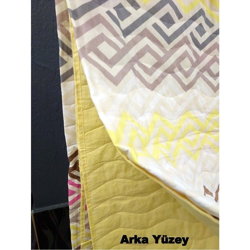 Ogi Home Pamuklu Çok Amaçlı Desenli Tek Kişilik Pike, Yatak Ört (160x230)