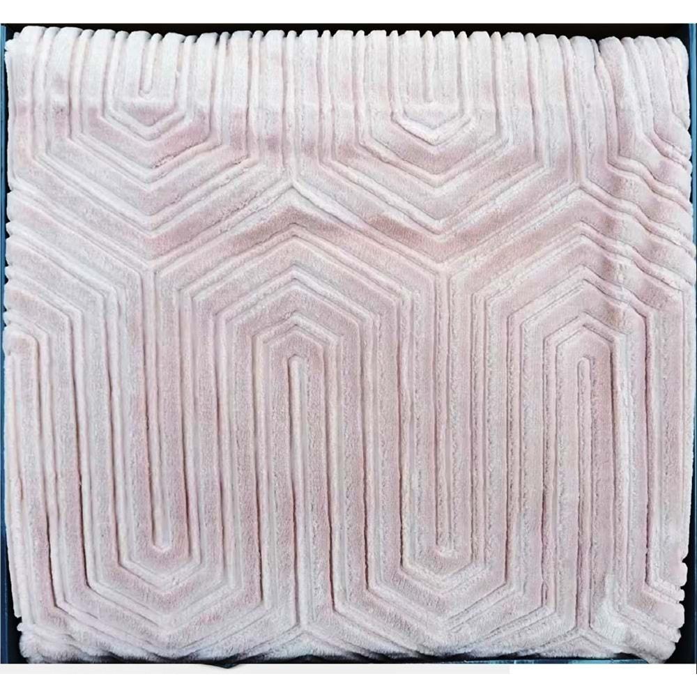 Özdilek Prestige Kalın Embos Tek Kişilik Battaniye (160x220)-Cameo Rose
