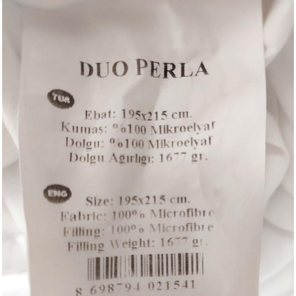 Othello Duoperla Çıtçıtlı Çift Katlı Çantasız Mikrofiber Çift Kişilik Yorgan (195x215)