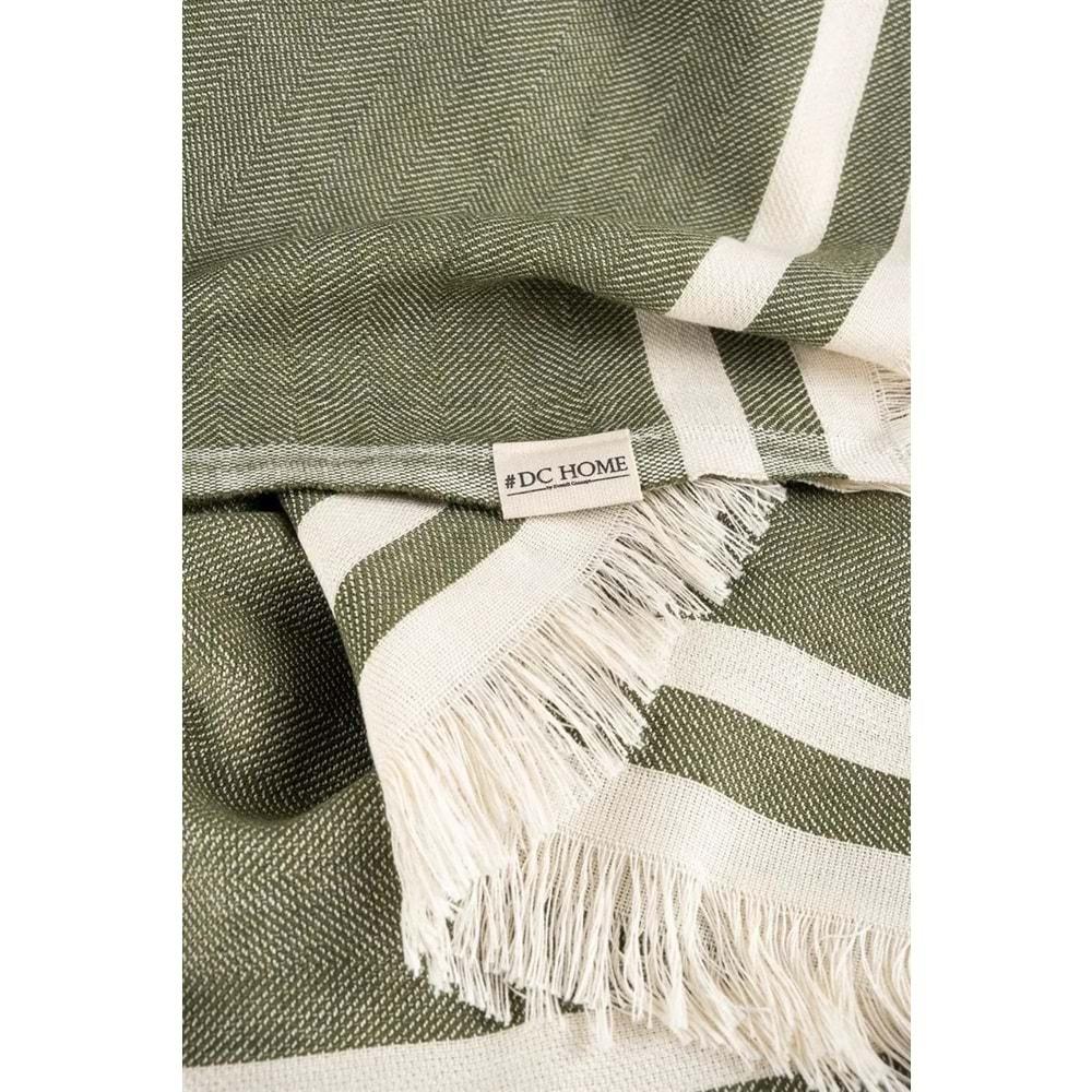 Alinda Pamuklu Maxi Boy Kolları Kapatan Kaymaz Terletmez Koltuk Örtüsü (170x300) - Yeşil