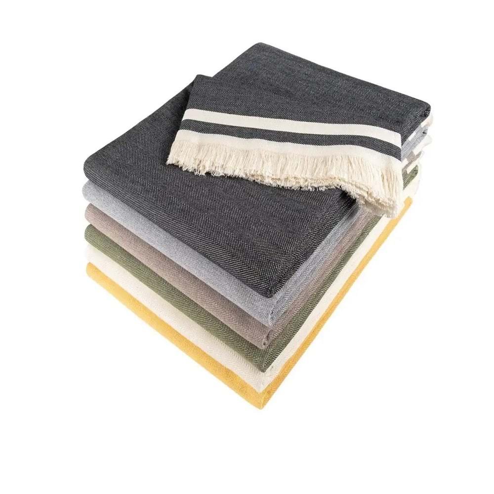 Alinda Pamuklu Maxi Boy Kolları Kapatan Kaymaz Terletmez Koltuk Örtüsü (170x300) - Yeşil