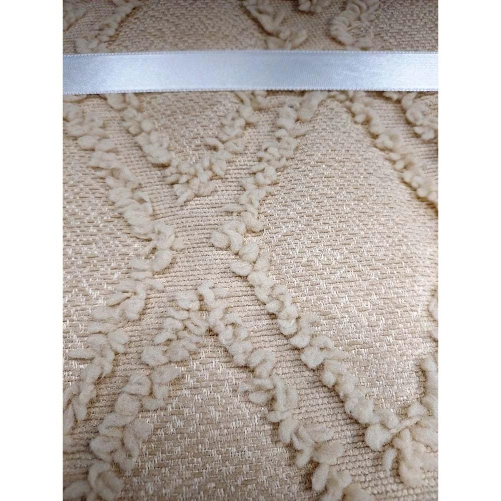 Prestij Puffy Yakut 3 Parça Çift Kişilik Yatak Örtüsü, Pike Örtüsü (250x260)-Kahve