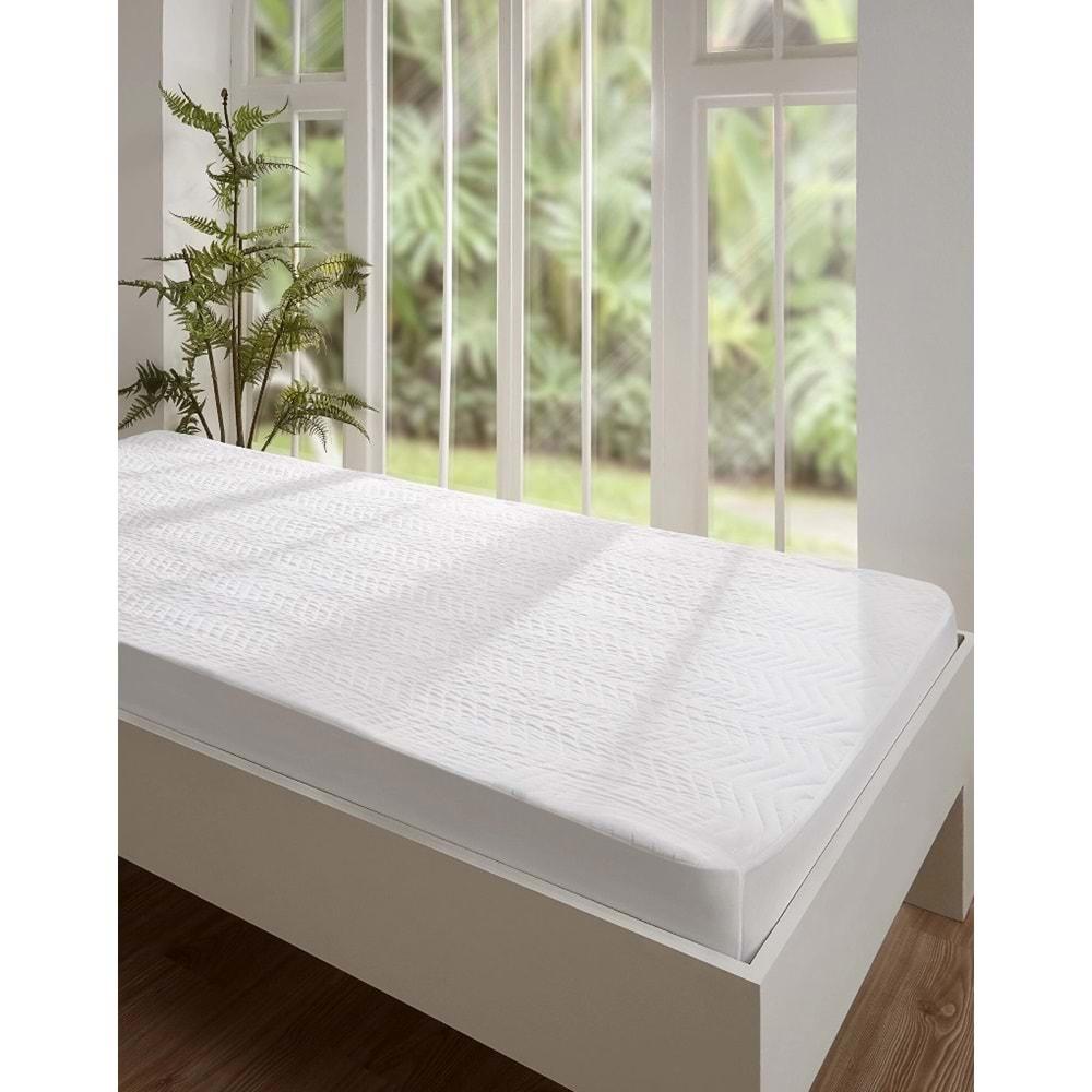 Özdilek Ranforce Kapitoneli Fitted Sıvı Geçirmez Çift Kişilik Alez Yeni (160x200+35)