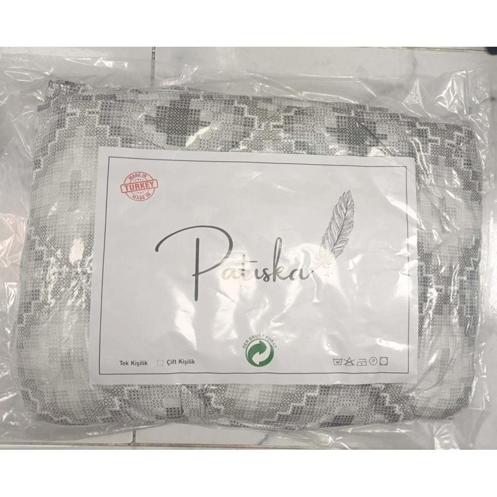 Patiska Polycotton Çift Kişilik Desenli Silikon Yorgan (195x215)