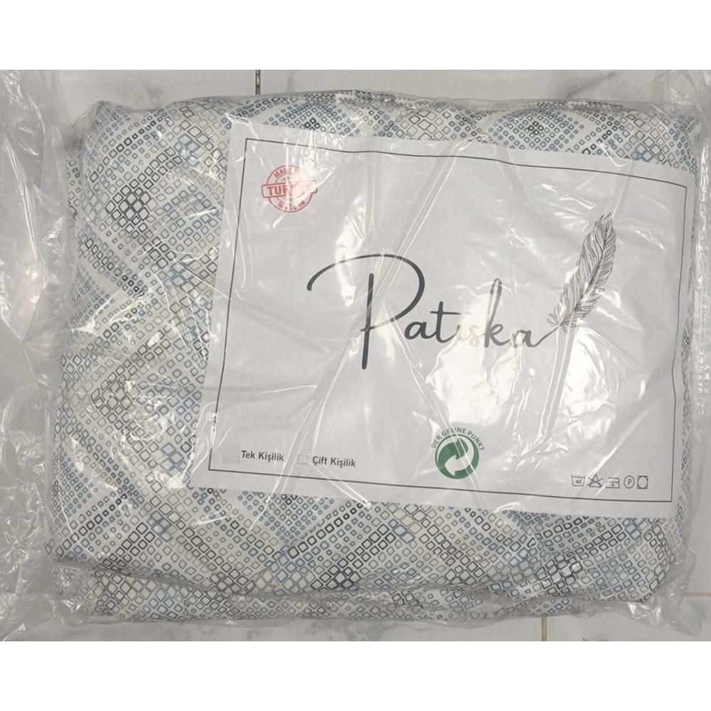 Patiska Polycotton Çift Kişilik Desenli Silikon Yorgan (195x215)