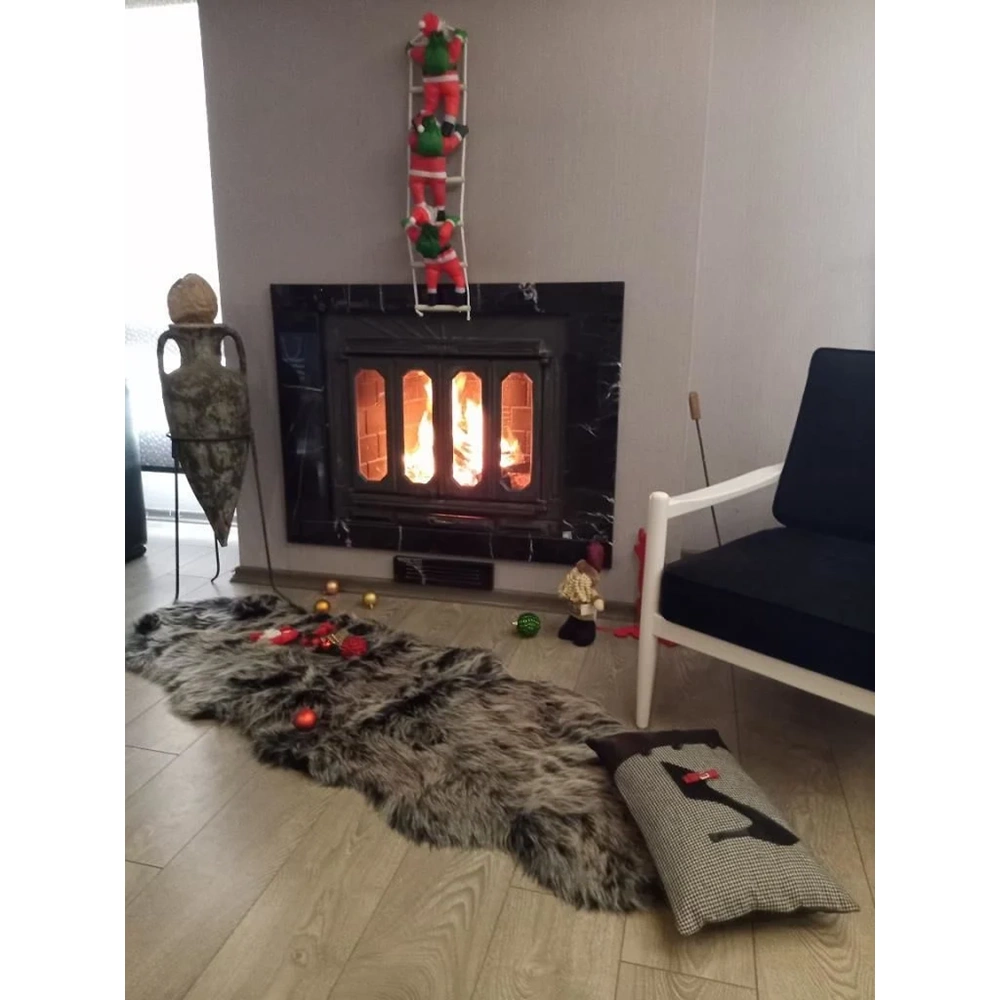 Giz Home Alaska Lüks Peluş Post Halı (60x180)-Kahve