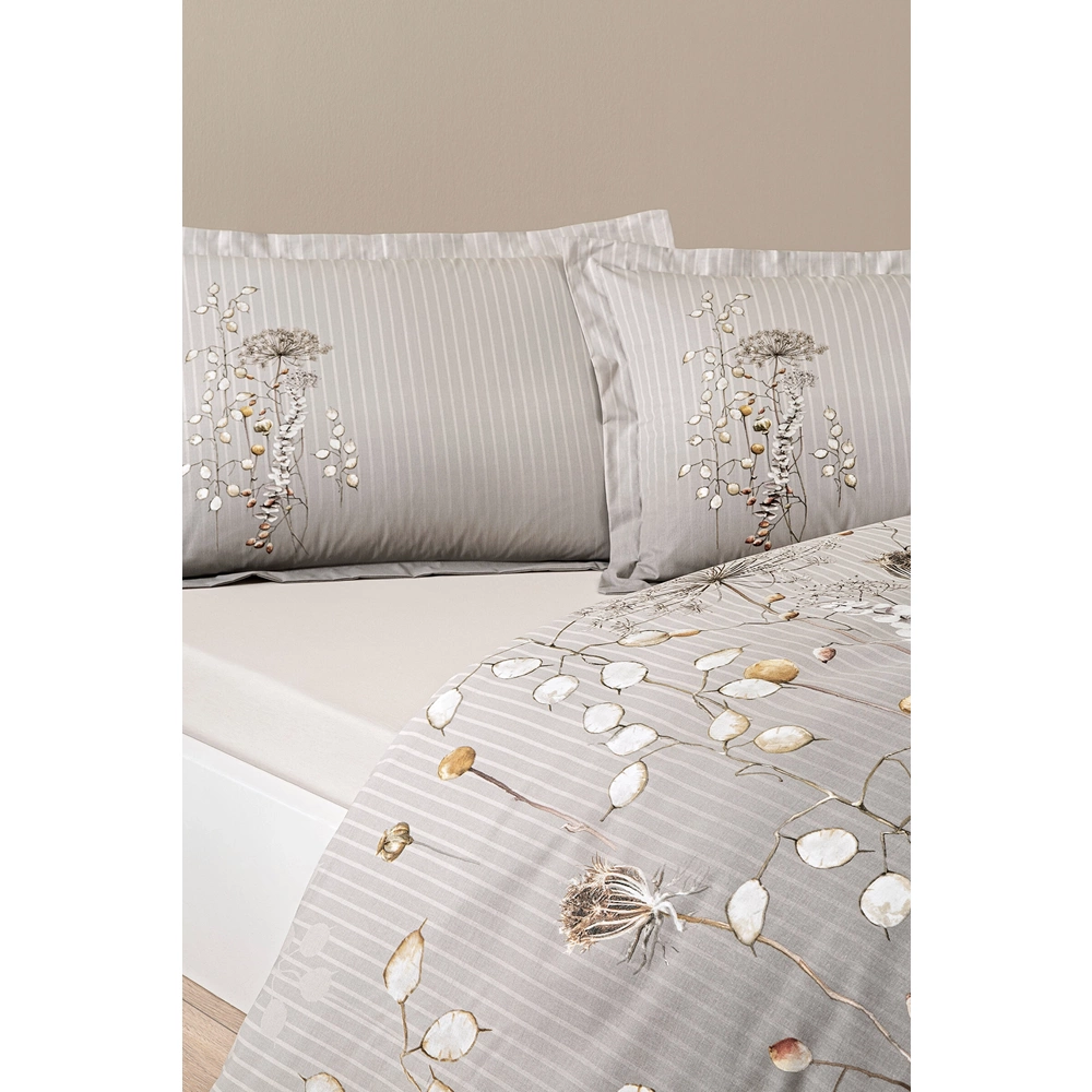 Özdilek Ranforce Tek Kişilik Nevresim Takımı Lunaria Gri