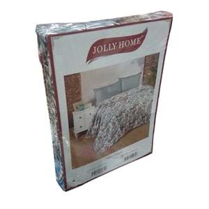 Jolly Home %100 Pamuk Doğal Çift Kişilik Pike 200x230 (Tek Pike)-Yaprak Kahve
