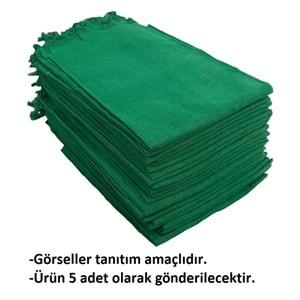 5 Adet Keten Peştemal (77x180) - Zümrüt Yeşili