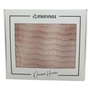 Merinos Dream Home Yumuşak Çift Kişilik Battaniye Seti (220x240)-Pudra