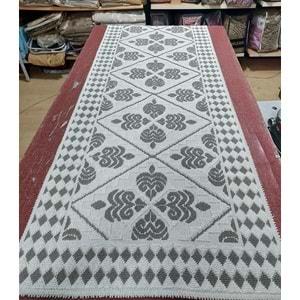 Pamuklu Bukle Lüks Kilim, Yolluk (80x300)-Krem Kahve