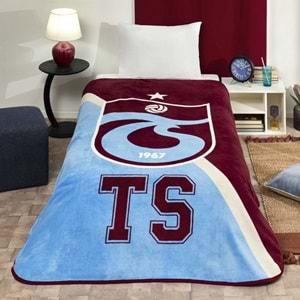 Taç Taraftar Lisanslı Tek Kişilik Battaniye (160x220)-TRABZONSPOR LOGO