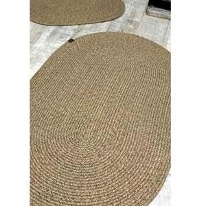 Jüt Hasır 2li Banyo Seti Paspas Takımı-Bej Kırçıllı