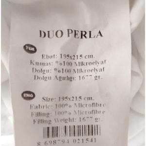 Othello Duoperla Çıtçıtlı Çift Katlı Çantasız Mikrofiber Çift Kişilik Yorgan (195x215)