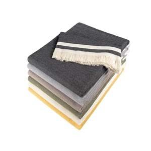 Alinda Pamuklu Kaymaz Terletmez Koltuk Örtüsü (170x230) - Antrasit