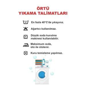 Alinda Pamuklu Kaymaz Terletmez Koltuk Örtüsü (170x230) - Hardal