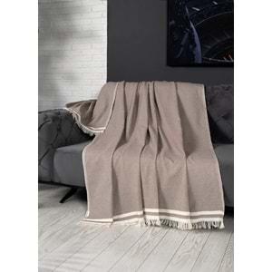 Alinda Pamuklu Maxi Boy Kolları Kapatan Kaymaz Terletmez Koltuk Örtüsü (170x300) - Kahverengi