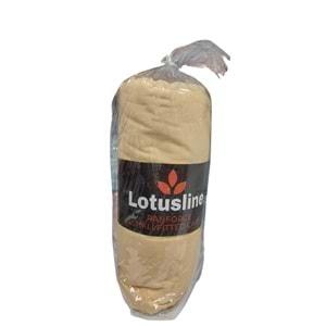 Lotusline Ranforce Fitted Lastikli Battal Çift Kişilik Çarşaf Seti (180x200+30)-Sarı