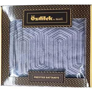 Özdilek Prestige Kalın Embos Tek Kişilik Battaniye (155x220)-Gri