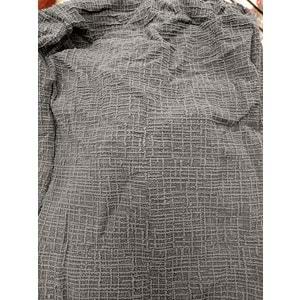 1 Adet Tekli Kotuk Örtüsü Jakarlı Streç Kaplama-Antrasit