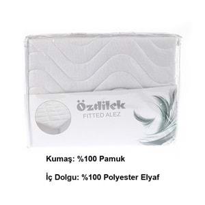 Özdilek Ranforce Kapitoneli Fitted Sıvı Geçirmez Çift Kişilik Alez Yeni (160x200+35)