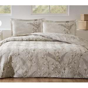 Özdilek Kapitoneli Çift Kişilik Dört Mevsim Nevresim Takımı Complete Set-Algodon Bej