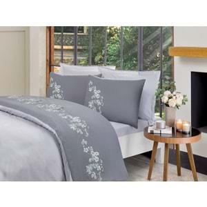 Özdilek Akfil Boutique -Cozy Antrasit- Çift Kişilik Nevresim Takımı (4 Yastık Kılıflı)