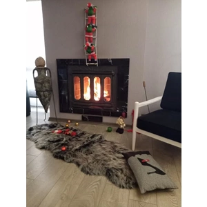 Giz Home Alaska Lüks Peluş Post Halı (60x180)-Kahve