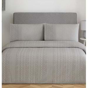 Özdilek Nev Serisi -Gri Lobelya- Çift Kişilik Nevresim Takımı