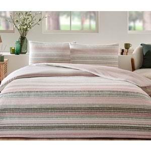 Özdilek Nev Serisi -Pudra Sage Line- Çift Kişilik Nevresim Takımı