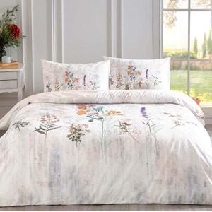 Özdilek Nev Serisi -Somon Floraison- Çift Kişilik Nevresim Takımı