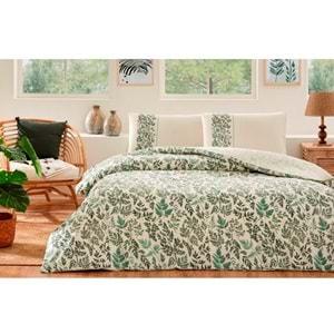 Özdilek Nev Serisi -Yeşil Kalendra- Çift Kişilik Nevresim Takımı