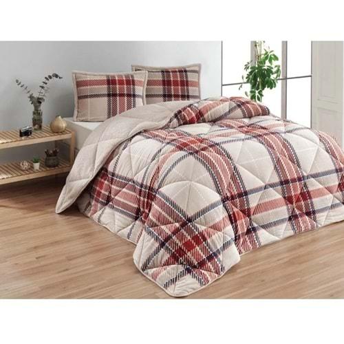 Merinos Comforter Set, Çift Kişilik Yorgan Seti (220x240)-Anna Gri