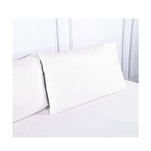 2li Pamuklu Yastık Kılıfı (50x70)-Beyaz