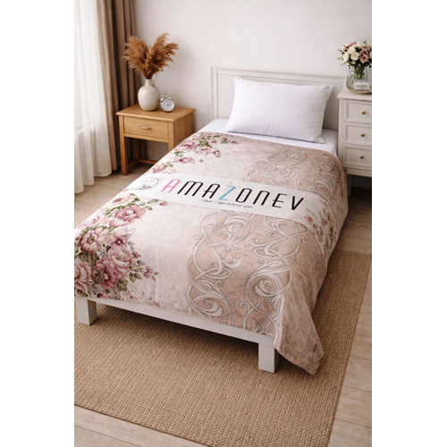 Amazon Ev Pamuk Dokuma Tek Kişilik Pike 160*240 Cm Krem damaks