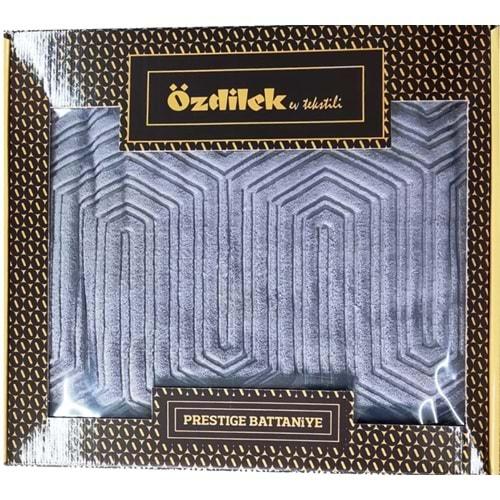 Özdilek Prestige Kalın Embos Tek Kişilik Battaniye (155x220)-Gri