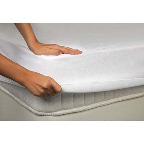 Özdilek Fitted Sıvıyı Hapseden Pamuklu Çift Kişilik Battal Sıvı Geçirmez Havlu Alez (180x200)