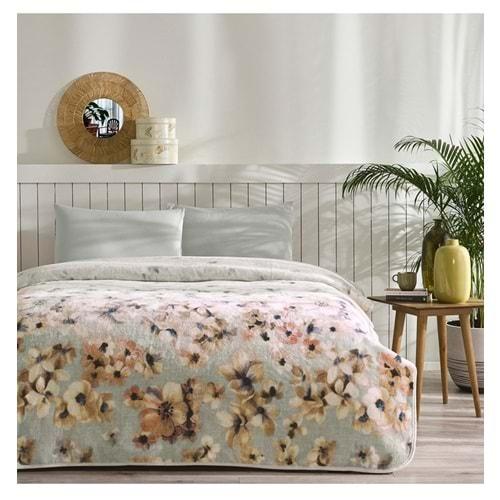 Özdilek Prime Çift Kişilik Battaniye (200x240)-Flor Sarı Yeni